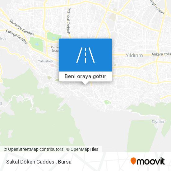 Sakal Döken Caddesi harita