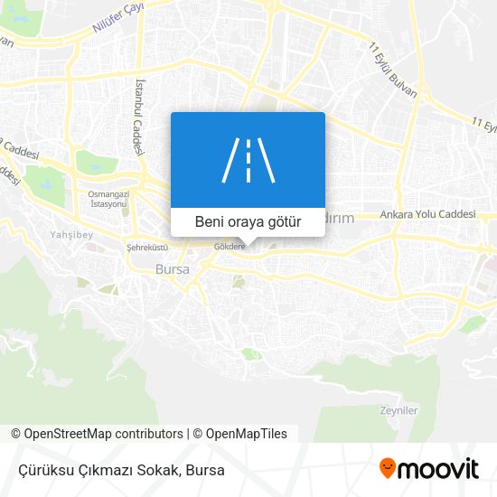 Çürüksu Çıkmazı Sokak harita
