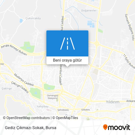 Gediz Çıkmazı Sokak harita