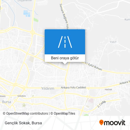 Gençlik Sokak harita