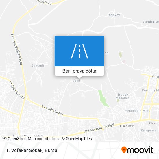 1. Vefakar Sokak harita