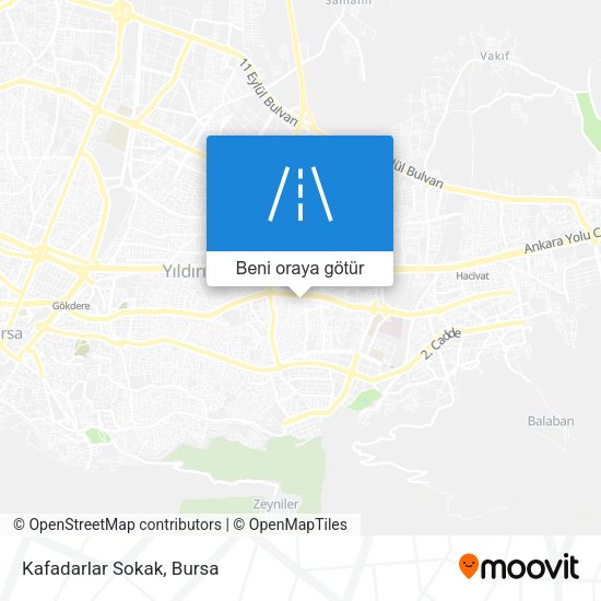 Kafadarlar Sokak harita