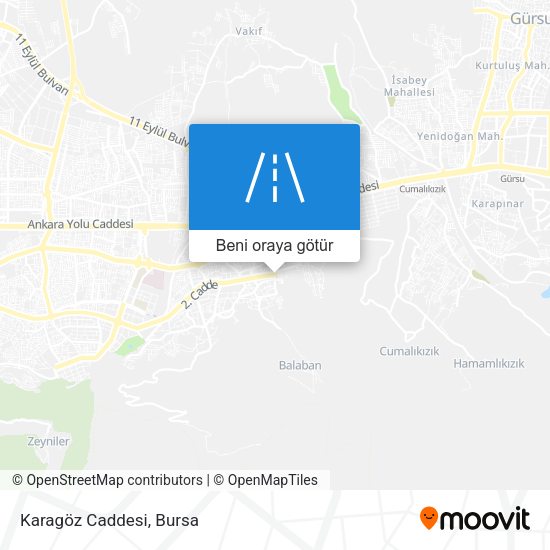 Karagöz Caddesi harita