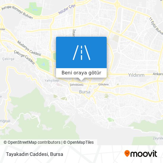 Tayakadın Caddesi harita