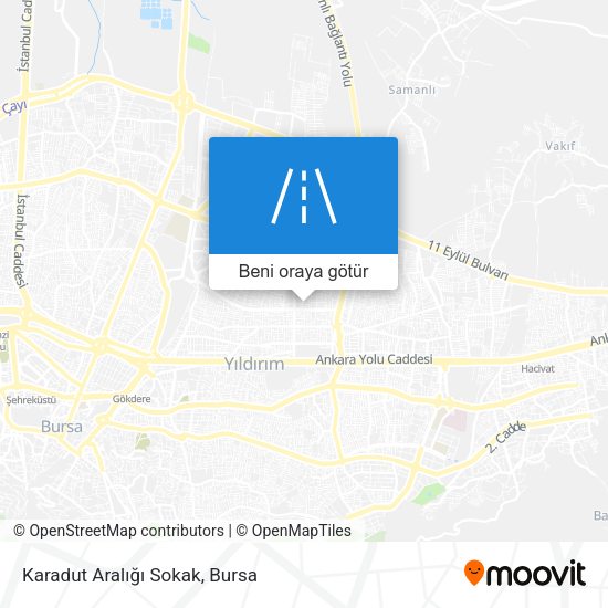 Karadut Aralığı Sokak harita