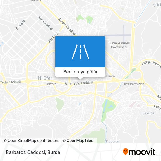 Barbaros Caddesi harita