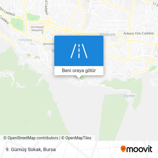 9. Gümüş Sokak harita