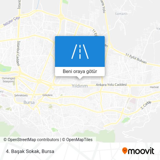 4. Başak Sokak harita