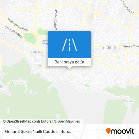 Genaral Şükrü Nailli Caddesi harita