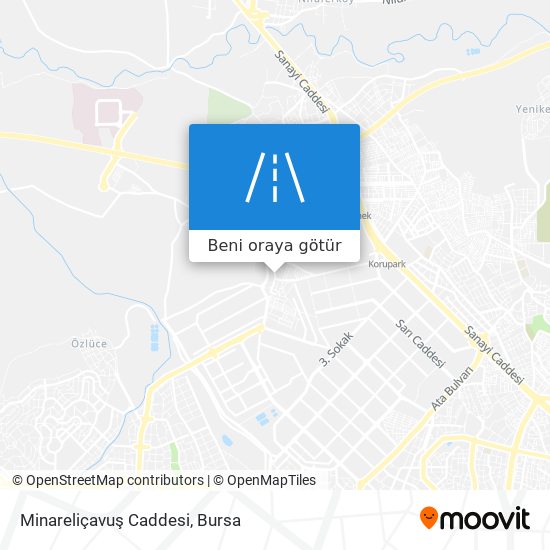 Minareliçavuş Caddesi harita