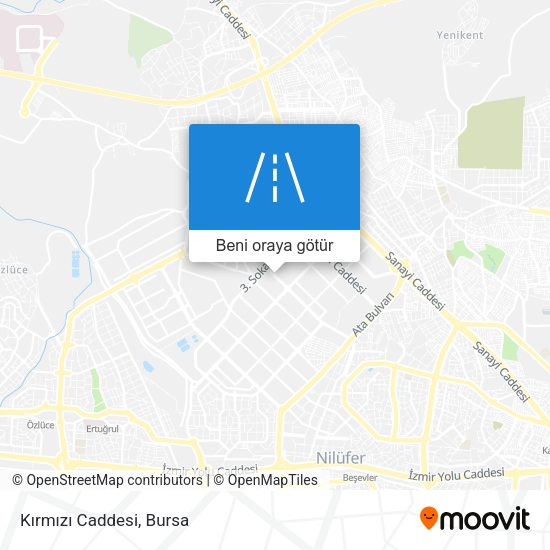 Kırmızı Caddesi harita