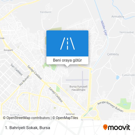 1. Bahriyeli Sokak harita