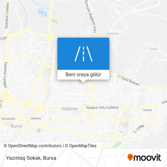 Yazılıtaş Sokak harita