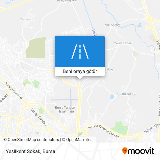 Yeşilkent Sokak harita