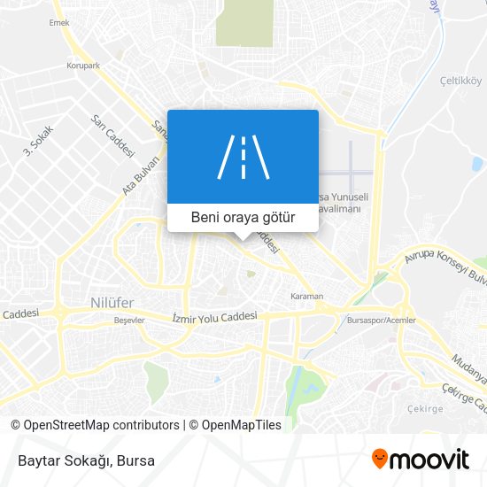 Baytar Sokağı harita
