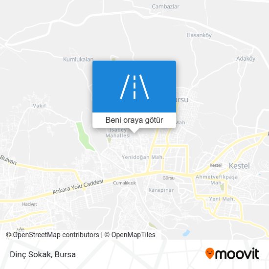 Dinç Sokak harita