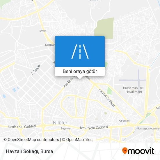 Havzalı Sokağı harita
