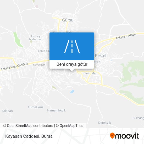 Kayasan Caddesi harita