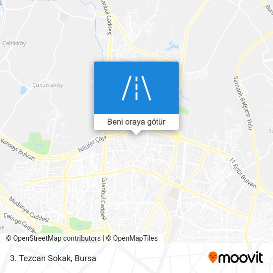 3. Tezcan Sokak harita