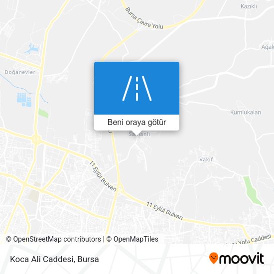 Koca Ali Caddesi harita