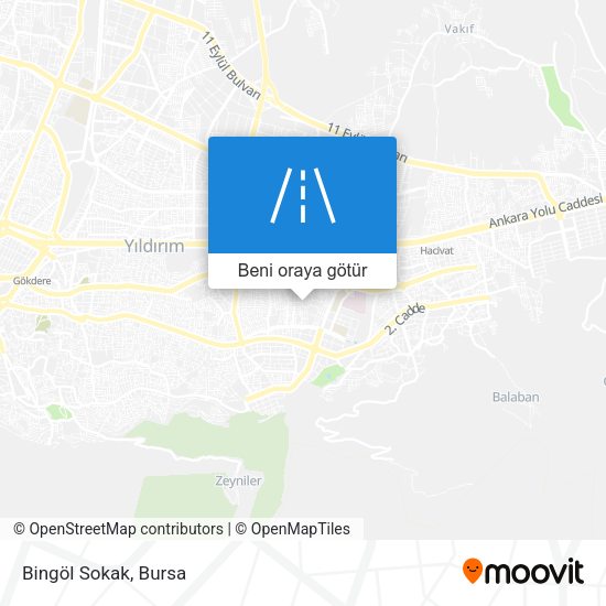 Bingöl Sokak harita