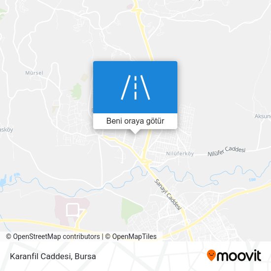Karanfil Caddesi harita