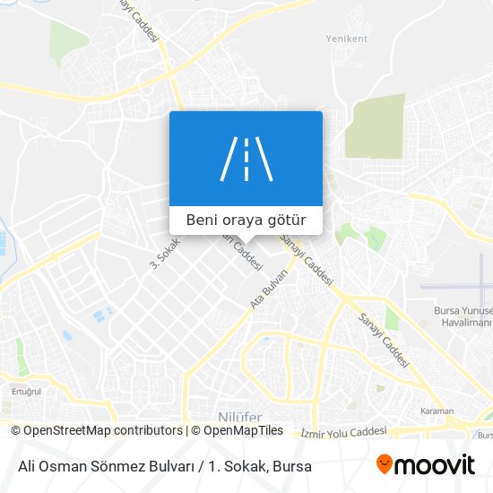 Ali Osman Sönmez Bulvarı / 1. Sokak harita