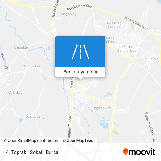 4. Topraklı Sokak harita