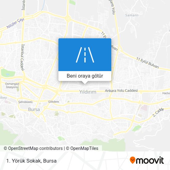 1. Yörük Sokak harita