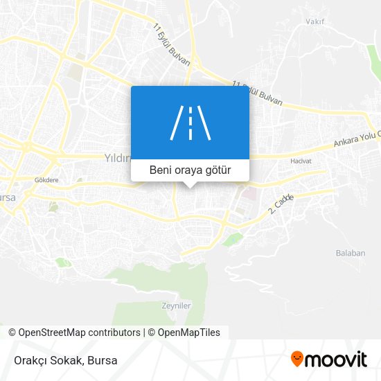 Orakçı Sokak harita