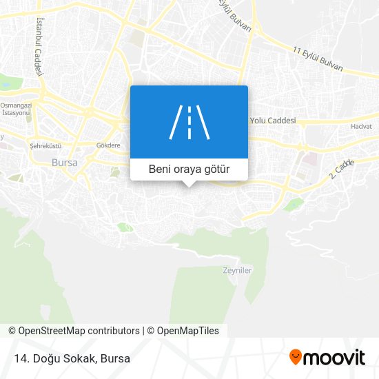 14. Doğu Sokak harita
