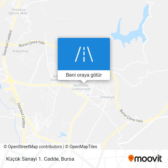 Küçük Sanayi 1. Cadde harita