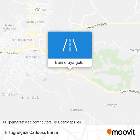 Ertuğrulgazi Caddesi harita