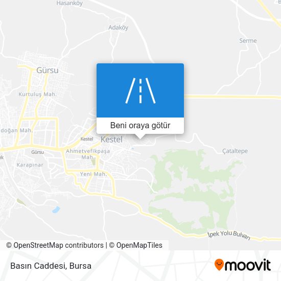 Basın Caddesi harita