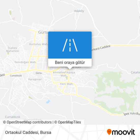 Ortaokul Caddesi harita