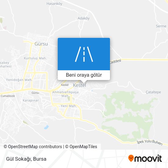 Gül Sokağı harita