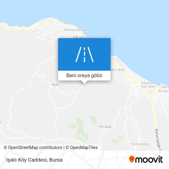 Işıklı Köy Caddesi harita