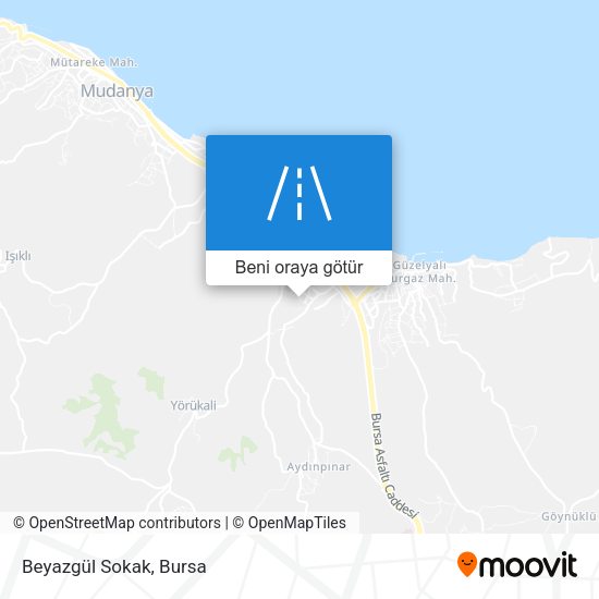Beyazgül Sokak harita