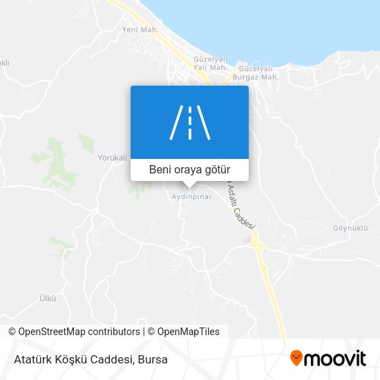 Atatürk Köşkü Caddesi harita