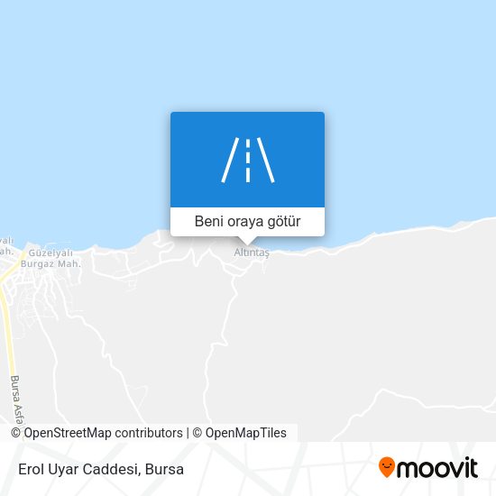 Erol Uyar Caddesi harita