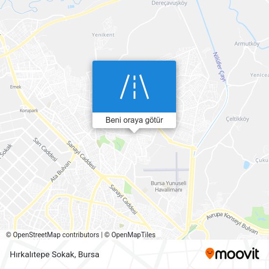 Hırkalıtepe Sokak harita