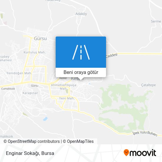 Enginar Sokağı harita