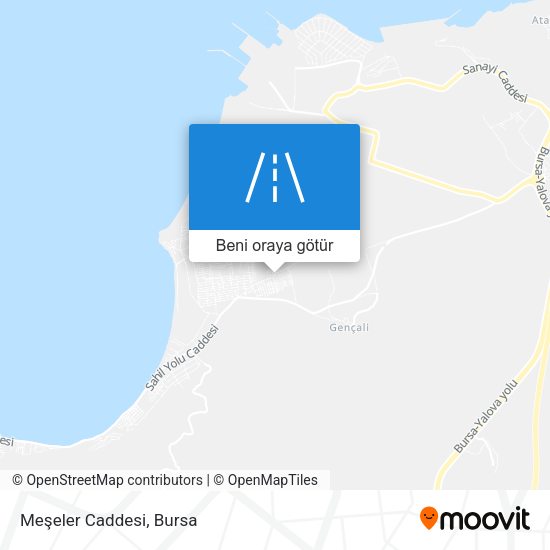 Meşeler Caddesi harita