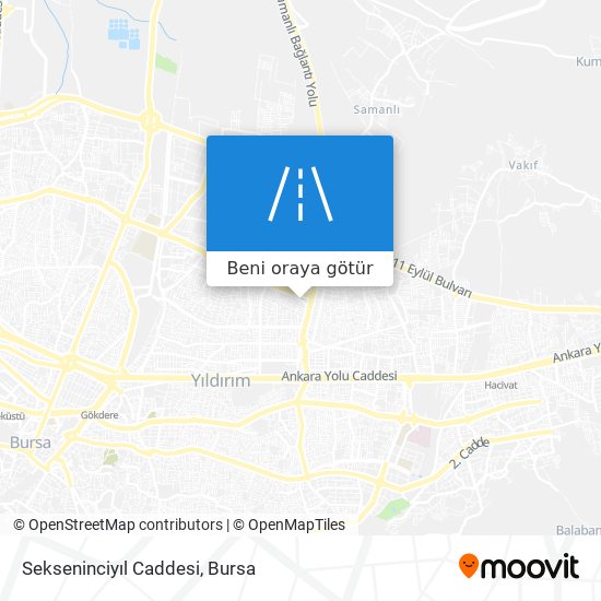 Sekseninciyıl Caddesi harita