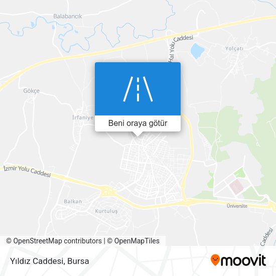 Yıldız Caddesi harita