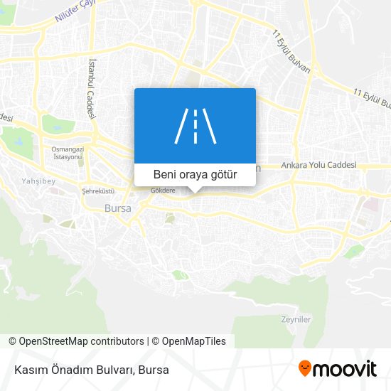 Kasım Önadım Bulvarı harita