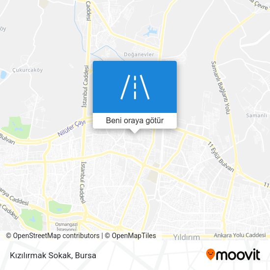 Kızılırmak Sokak harita