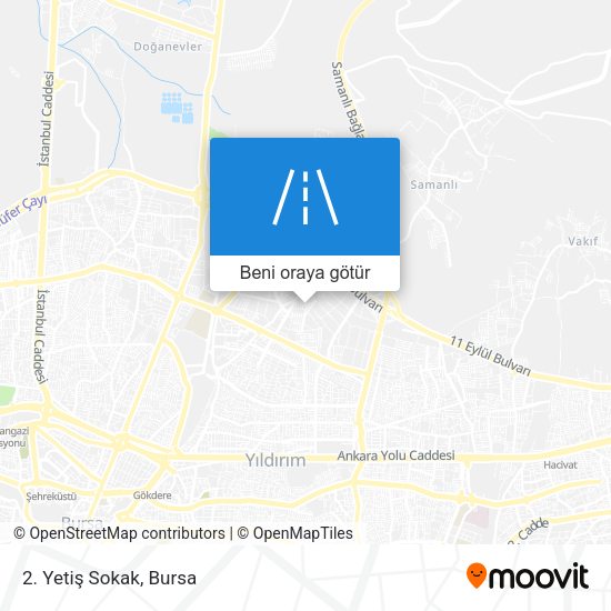 2. Yetiş Sokak harita