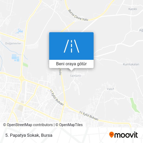 5. Papatya Sokak harita