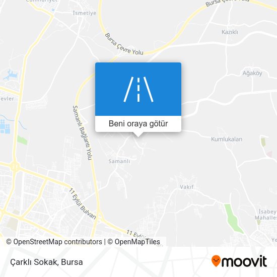 Çarklı Sokak harita